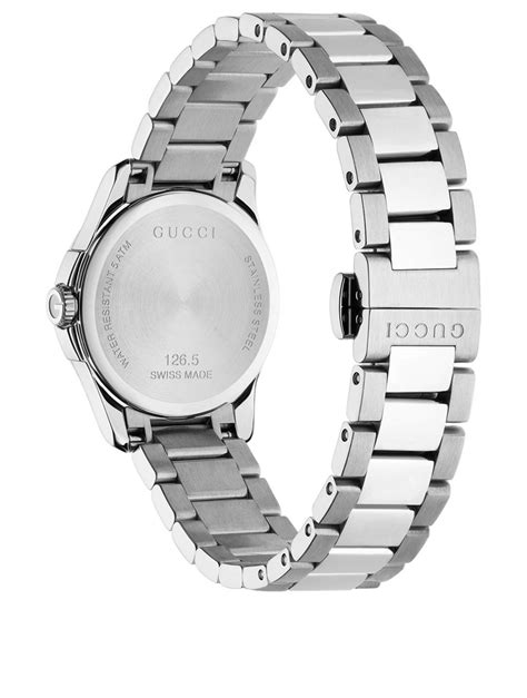 montre gucci femme bracelet acier|Montre G.